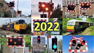 Level Crossings amp Trains in 2022  End of year compilation [upl. by Rosse]