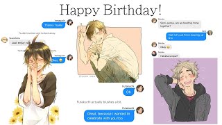 Happy Birthday Yamaguchi Futakuchi and Semi  haikyuu texts [upl. by Maffei]