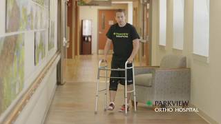 Using a Walker Sitting and Standing – Non WeightBearing [upl. by Meid]