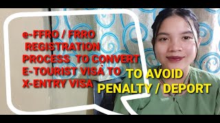 HOW TO CONVERT ETOURIST VISA TO XENTRY VISA  FRRO PROCESS eFRRO JACKJOYS LIFE [upl. by Idalina]