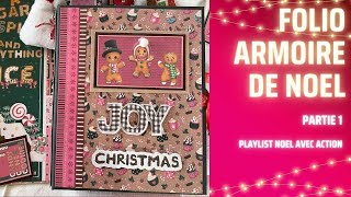 FOLIO ARMOIRE DE NOEL TUTORIEL PARTIE 1 avec un bloc ACTION [upl. by Ryon910]