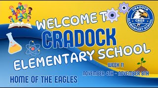 Week 11 Cradock Elementary Morning Announcements [upl. by Anawyt]