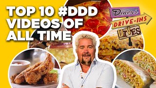 Top 10 DDD Videos of ALL Time with Guy Fieri  Diners DriveIns and Dives  Food Network [upl. by Callista]