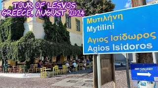 Mytilene amp Plomari amp Mantamados amp Molivos amp Petra Tour Lesvos Greece August 2024 [upl. by Airyk]