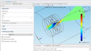 Particle Tracing Magnetic Lens Simulation [upl. by Idorb]