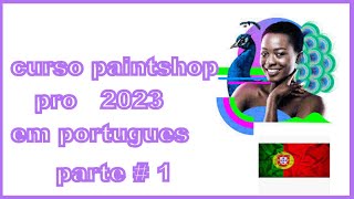 corel paintshop pro 2023 portugues PT1 [upl. by Ruzich]