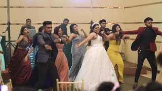 Sachiko and Harshana wedding surprise dance 💃🏼❤️ mage choreography 😁 he he [upl. by Leonteen297]