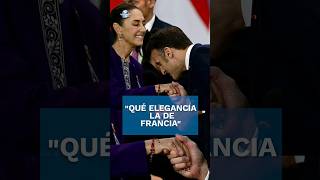 Saludo de Macron a Sheinbaum en el G20 se viraliza shorts [upl. by Sheena]