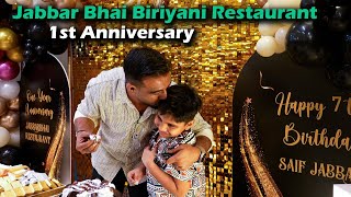 Jabbar Bhai Biriyani Restaurant 1st Anniversary Celebration [upl. by Jarietta9]