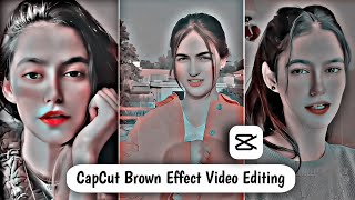 Capcut HDR CC Brown Effect Video Editing  Brown Effect Video Editing in Capcut  Capcut [upl. by Pulchia]