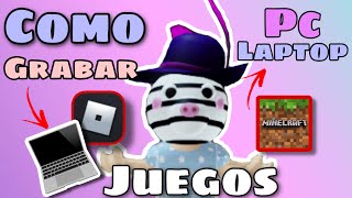 ♦Como GRABAR JUEGOS  en PCLaptop I Como descargar Movavi Screen Recorder GRATIS [upl. by Ecienal]