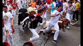 1º ENCIERRO DE SAN FERMIN PUERTO DE SAN LORENZO 7 07 2018 [upl. by Cavit]