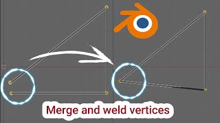 How to merge and weld vertices in Blender  Blender tutorial [upl. by Lerim437]