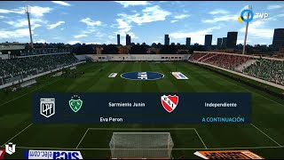 Sarmiento vs Independiente ● Torneo Betano 2024 ● PES 2021 [upl. by Munniks]