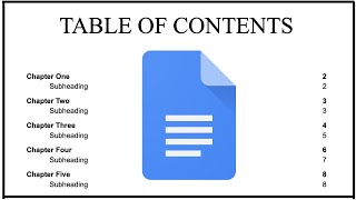 How To Create A Table Of Contents In Google Docs [upl. by Liesa101]