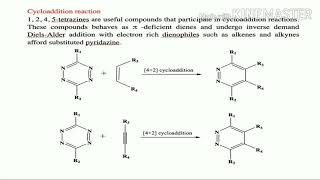 Tetrazine six membered heterocycle [upl. by Atter]