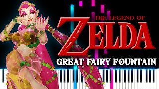 Zelda Great Fairy Fountain  Advanced Piano Tutorial [upl. by Dusza]