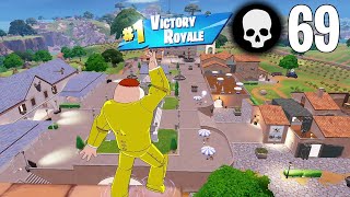 69 Elimination Solo vs Squads Wins Fortnite Chapter 5 Gameplay Ps4 Controller [upl. by Eidur]