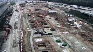 Manchester Airport transformation time lapse Feb 2018 [upl. by Blasius]