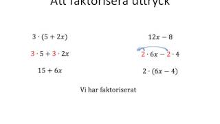 Att faktorisera [upl. by Gerek482]