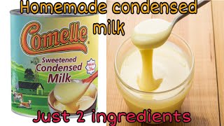 Homemade condensed milk  only 2 ingredients without powder milk by Farah Food Diaries [upl. by Tnecnivleahcim114]