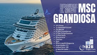 MSC Grandiosa Cruceros 2024 y 2025 [upl. by Klusek]