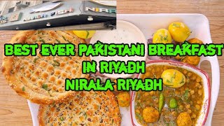 Best ever pakistani breakfast in Riyadh  Nirala  Lahori channy  Breakfast [upl. by Lenora]