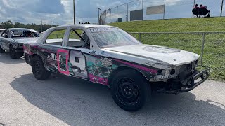 Auburndale Speedway Crown Vic Feature 92824 Jayla Young [upl. by Malkah]