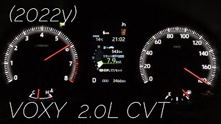 2022y TOYOTA VOXY  acceleration test  cruise engine RPM Japan specificationMZRA90W NOAH [upl. by Keynes]