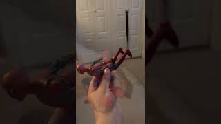 MCU marvel legends iron spider figure posesfyp popular stopmotion ironspider fypシ゚viral [upl. by Annahvas]