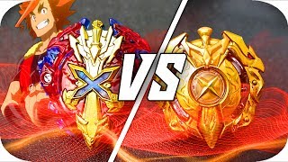 Xcalius X2 vs GOLD Xcalius  BEYBLADE BURST BATTLE [upl. by Burford729]