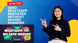 How to send WhatsApp Messages without saving numbers Avoid saving numbers WhatsApp message tricks [upl. by Kantos]