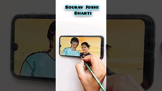 bharti and sourav joshi short shorts shortvideo drawing youtubeshorts [upl. by Anat797]