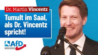 Tumult im Saal als Dr Vincentz spricht – Dr Martin Vincentz AfD [upl. by Lippold]