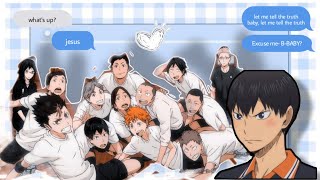 Kageyama is in LOVE Haikyuu x Yn Kageyama x Yn Lyrics Prank  Die for You by The Weeknd [upl. by Otrebla814]