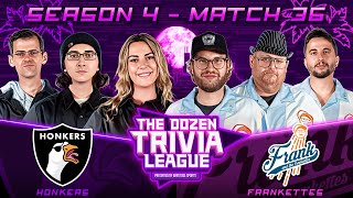 Frank the Tank Nick KB amp Frankettes vs Honkers  Match 36 Season 4  The Dozen Trivia League [upl. by Hanna]