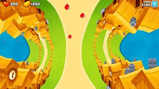 3D maps in BTD 6 go HARD Map Editor [upl. by Callida783]