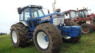 Ford 8210 going full hammer in front of the sledge  Tractor Pulling at Særslev 2021 [upl. by Markos128]