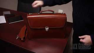 Product Overview Elements Triple Gusset Flap Over Briefcase 4403 [upl. by Neral]