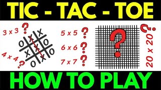 How to Play Tic Tac Toe  Rules of Tic Tac Toe [upl. by Washington273]