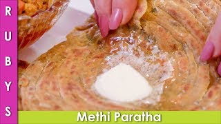 Lachedar Methi ka Paratha Recipe and How to Freeze in Urdu Hindi  RKK [upl. by Rasla354]