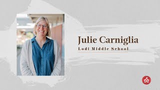 Julie Carniglia Teacher of the Year Finalist 2024 [upl. by Enelrihs]