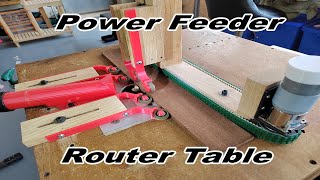 ShopMade Power Feeder Router Table American Made Built in China [upl. by Borroff]