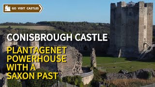 CONISBROUGH CASTLE  Plantagenet powerhouse Saxon stronghold a royal plot and Merlin [upl. by Ahseiyt580]