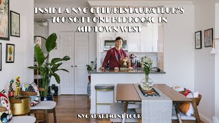 Inside a Chefs NYC Midtown Apt Tour  700sqft65sqm One Bedroom with NYC Skyline View [upl. by Ael375]