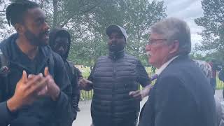 Trinity on trail  unitarian VS Trinitarian  Ft David  Speakers corner part 2 [upl. by Nomyar]