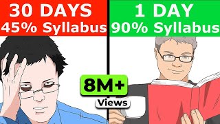 FASTEST WAY TO COVER ENTIRE SYLLABUS 1 DAYNIGHT BEFORE EXAMS  HOW TO STUDY IN EXAM TIME [upl. by Aisayn]