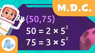 MÁXIMO DIVISOR COMUM 🚀 Como calcular o máximo divisor comum 👨🏻‍🚀 Matemática para crianças [upl. by Olyhs]