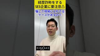 SESの闇😨経歴詐称怖すぎ🫣 エンジニア転職 it菩薩モロー itエンジニア [upl. by Edva658]