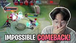 From 11  36 IMPOSSIBLE comeback is real  Mobile Legends [upl. by Noseaj]